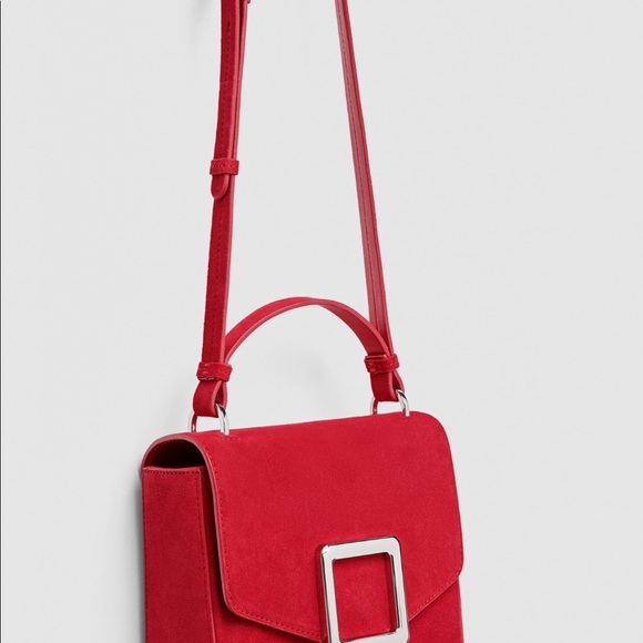 ZARA GENUINE LEATHER CROSSBODY BAG - Picture 4 of 8